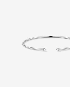 Bracelet minimaliste en argent 925 avec sertissage clos, chaîne fine à maillons ouverts pour femmes - Product Image 3