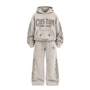 Ensemble de survêtement pour hommes en tricot chaud pour la saison d'automne, idéal pour les magasins de vêtements et les détaillants américains - Product Image 3