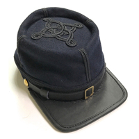 Reproducción del Uniforme Militar Estadounidense, Gorra de Forja de la Unión Civil de EE. UU., Forrada, de Color Sólido, de Tela de Lana, ACW, Kepis y Gorras