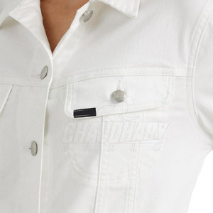 Vestes en jean pour femmes à faible MOQ, respirantes, personnalisables - Product Image 4