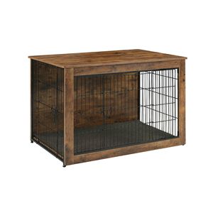 Cuccia per Cani in Legno Resistente, Grande Gabbia da Interno con Tavolino Decorativo - Categoria Prodotto: Cucce e Mobili per Animali Domestici - Product Image 2