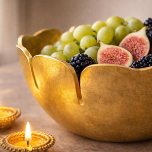 Ceramic Lotus Flower Serving Tray with <b>2</b> Airtight Jars <b>for</b> Gifting and Home Decor - Product Image 6