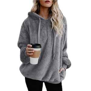 2026 New Arrival Winter Cross-Border <b>Womens</b> Fashionable Thickened All-Match <b>Long</b>-Sleeve Loose-Fit Front Pullover <b>Hoodie</b> - Product Image 3