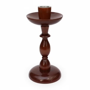 Candélabre en bois élégant avec support en fer pour bougies, idéal pour Noël et les fêtes d'anniversaire, durable et écologique, décoration d'intérieur - Product Image 3