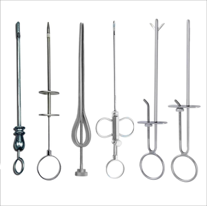 Cannule trocar en acier inoxydable réutilisable, instrument chirurgical pour chevaux, lapins, chats, chiens, équipement vétérinaire - Product Image 1