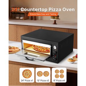 Forno Elettrico Commerciale da Banco per Pizza da 24 Pollici, Temperatura Massima 842°F, 4200W, con Termometro per Tostare e Cuocere - Product Image 2
