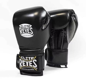 Guantes de Boxeo Profesionales Cleto Reyes, de Cuero Negro, con Cordones, Dedos Completos, Equipo de Entrenamiento para Adultos - Product Image 4