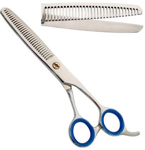 Tijeras profesionales de acero inoxidable para entresacar el cabello, 32 dientes, tijeras texturizadoras de alambre, para diestros - Product Image 1