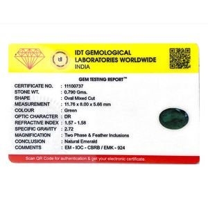 Loose Zambian Emerald 3.95 Carat Certified Brilliant Cut Faceted Gemstone - Product Image 4