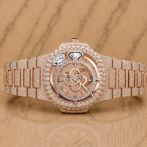 Montre pour homme entièrement sertie de diamants Moissanite, bracelet de luxe glacé - Product Image 1