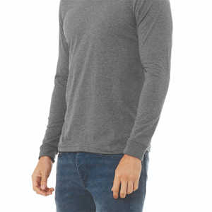 Camiseta de Entrenamiento para Hombre, Cuello Redondo, Manga Larga, Logotipo Personalizado, 100% Algodón, Transpirable, Ecológica, a Precio Económico - Product Image 5