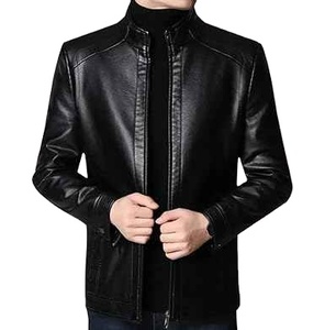 Veste Slim Fit personnalisée pour hommes, vêtements en cuir chauds et originaux de qualité supérieure avec col montant 100% - Product Image 4