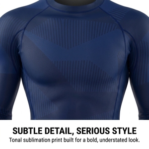 Custom Color Men's MMA <b>Rash</b> <b>Guard</b> Durable Polyester <b>BJJ</b> <b>Rash</b> <b>Guard</b> Sparring Practice Training Aid <b>Rash</b> <b>Guard</b> Custom Design - Product Image 4