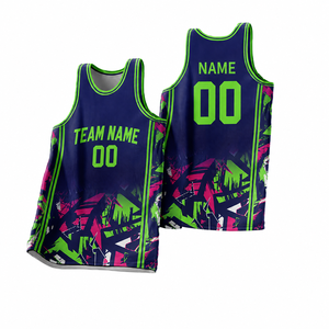 Camiseta de Baloncesto Unisex Personalizada, Sin Mangas, Sublimada, de Malla Transpirable, con Logotipo Frontal Sólido, Absorbe la Humedad, Nombre del Equipo 00, Adulto - Product Image 1