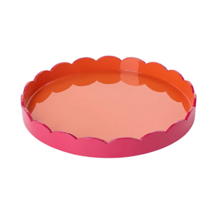 Premium Mixed Color Lacquerware <b>Tray</b> ,Multi-Functional Round <b>Warm</b> Color Coffee <b>Tray</b> Decor For Modern Interiors From Vietnam - Product Image 2