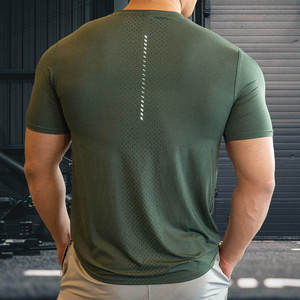 Camiseta Deportiva para Hombre, Ropa Deportiva, Poliéster y Elastano, Ropa para Correr, Gimnasio, Ligera, Elástica, Precio Bajo - Product Image 5