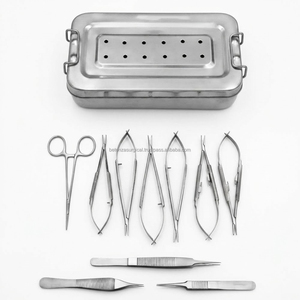 ชุดเครื่องมือผ่าตัดตาสำหรับตัดเยื่อปิดตา 10 ชิ้น ทำจากสแตนเลส สำหรับการผ่าตัดจุลศัลยกรรมตา - Product Image 1