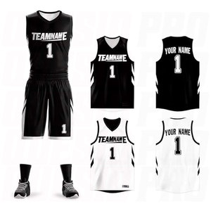 Uniforme de Baloncesto Reversible con Letras de Animales en Blanco y Negro, Jersey sin Mangas Transpirable, Pantalones Cortos, Nombre y Número Impresos Personalizados en la Parte Delantera - Product Image 1