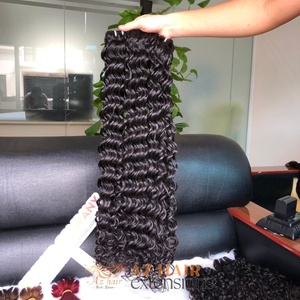 Cabello ondulado profundo que teje 100% cutículas extensiones de cabello de trama vietnamita 100 gramos/paquete para hacer peluca gruesa extremo saludable - Product Image 3
