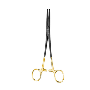 High Quality Artery Forceps Fine teeth, Straight 4" Black/Gold Micro Vascular & Plastic surgery German Steel Surgical Instrument - Product Image 1