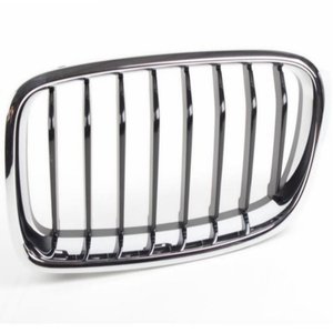 Grille de calandre pour BMW Série 5 G30 G31 2017 51137390865 51137390866 51137383519 51137383520 Ailettes chromées Ailettes noires - Product Image 1