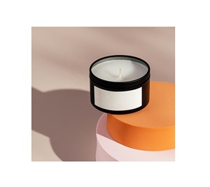 Nouveau pot décoratif fait main écologique en verre clair en vrac de luxe avec couvercle remplissage bougie parfumée fabricant de couleur cuivre - Product Image 1