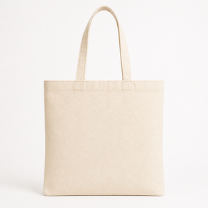 Cotton Canvas <b>Tote</b> <b>Bag</b> with Letter Pattern <b>Medium</b> Size Non Woven Handle Customized Closure for Beach & Groceries Daily Travel - Product Image 4
