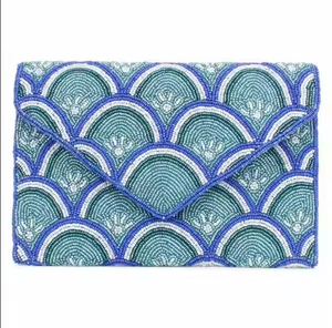 Bolso de mano tipo sobre de lujo con cuentas de cristal para bodas, eventos y fiestas, moderno bolso bandolera, bolso de noche étnico y a la moda para mujer - Product Image 4
