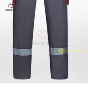Ropa de Trabajo de Algodón Ignífuga y Antiestática, Resistente al Desgaste, Uniforme de Chaqueta y Pantalones con Logotipo Impreso para Fábrica o Taller - Product Image 6