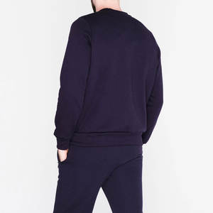 Sudadera de cuello redondo térmica de algodón 100% para hombre 2026, nueva, de peso pesado, con forro polar y diseño liso para invierno - Product Image 4