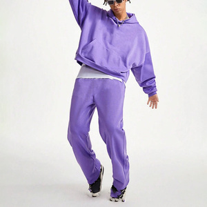 OEM Cotton Jogger Tracksuit Heavyweight Fleece French Terry Tracksuit Men Factory <b>Direct</b> Supply - Product Image 1