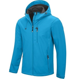 Vestes Softshell Chaudes en Polaire pour Hommes, avec Poche Poitrine Flexible, Résistantes au Vent et à l'Humidité, Veste Softshell à Capuche de Sport en Gros - Product Image 1