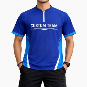 Maillot de sport personnalisé à manches courtes pour homme - Léger, 100 % polyester, séchage rapide et respirant, service OEM disponible - Product Image 2