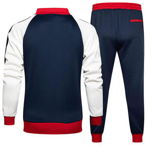 Conjunto Deportivo de Invierno para Hombre, Chaqueta con Cierre y Bloques de Color, Pantalones Jogger Sólidos, Ligeros y Transpirables, Traje Casual de 2 Piezas, Diseño Personalizado - Product Image 2