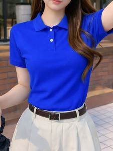 Nouveauté - Chemise polo pour femme 100% coton - Manches courtes classiques - Style élégant et décontracté - Chemises de golf - Exportation du Bangladesh - Product Image 3