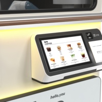 Máquina de Café Robótica, Kiosco de Café Inteligente Comercial, Servicio Totalmente Automático 24/7, Alto Retorno de la Inversión