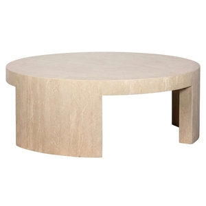 Modern Midcentury Eco-Friendly Round Wood Top <b>Coffee</b> <b>Table</b> <b>Set</b> with Wood Frame <b>Nesting</b> Design for Living Room Furniture - Product Image 1