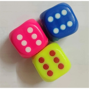 Dados de Acrílico Rojo Translúcido Personalizados D6, Venta al por Mayor, Juego de Dados Estándar de 6 Caras para Juegos de Mesa y Casino, Juego de Dados de Resina - Product Image 3