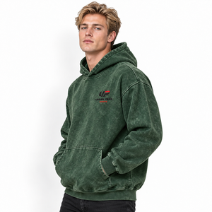 Sudadera con capucha moderna para hombre con efectos de teñido pigmentado, tela suave y un estilo vintage atractivo para la moda urbana. - Product Image 4
