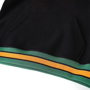 Sudadera con Capucha de Alta Calidad FAMU Negra para Fraternidad, con Pedrería, Algodón, Estampado Animal Personalizado en el Pecho, Venta al por Mayor de Invierno 2026 - Product Image 5