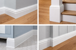 Moulures décoratives pour la rénovation de la maison, matériau de construction à bas prix, moulures en aulne durables, résistantes à l'humidité, design artisanal - Product Image 5