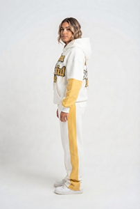 Survêtements Hip Hop Homme avec Broderie Effet Vieilli 2-en-1, Grammage Lourd, comprenant un Sweat à Capuche à Épaules Tombantes et un Pantalon de Survêtement à Jambes Larges - Product Image 3