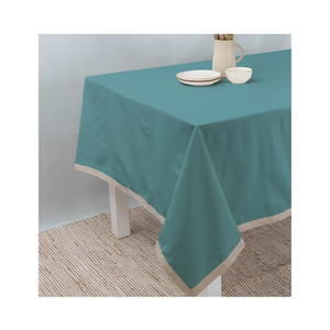 Mantel Clásico de Algodón Sólido Color Borgoña 140X240Cm 220 GSM con Costura Zigzag Roja para Comedores de Hoteles de Lujo y Decoración a Granel y Spa - Product Image 6