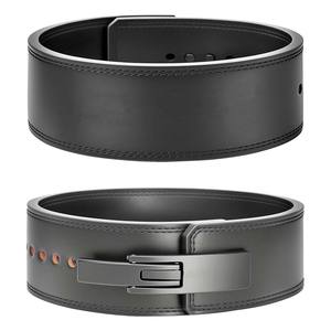 Adjustable 13mm Thickness Cowhide Leather Gym Weight Lifting Lever Belt Powerlifting Waist <b>Trainer</b> with Lever Buckle Belts - Product Image 1