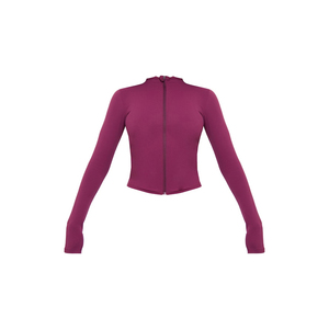 Vestes de yoga pour femmes respirantes à séchage rapide en Spandex/Nylon avec fermeture éclair frontale, grandes tailles, vêtements de sport actifs pour l'entraînement, les activités de plein air et le fitness - Product Image 5