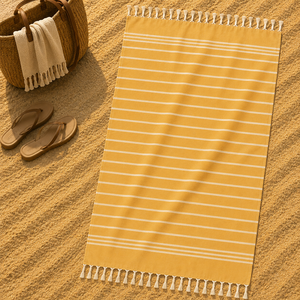 Top Quality Fouta <b>Towel</b> Gift Set 100% OEM <b>Turkish</b> <b>Towel</b> Cotton Striped Hammam Fouta <b>Towel</b> for Beach Use Manufacturer in India. - Product Image 1