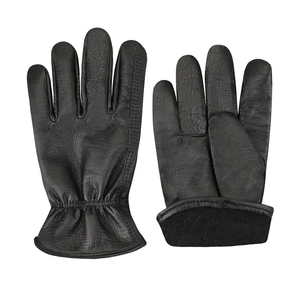 Wholesale Rate Custom Made Black Goat Leather Grain 10mil Unisex Safety Driver Gloves for Lining Thermal Cut Resistant - Product Image 6