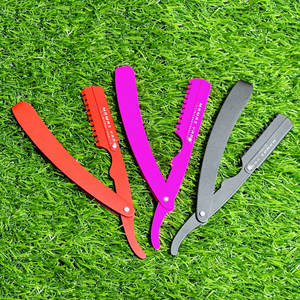 Navaja de Barbero Profesional de Acero Inoxidable, Cuchilla Única para Corte de Cabello, Afeitado de Precisión y Recorte de Cabello en Salón - Product Image 1