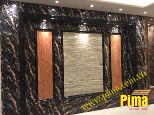 Marblecraft แผงพีวีซีตกแต่งผนังด้านนอกโรงแรมสำนักงานด้วยเส้นใยไม้ไผ่, แผง PVC ออกแบบอพาร์ทเมนต์ที่ทันสมัย - Product Image 3