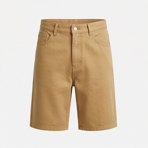 Pantalones Cortos Vaqueros Holgados Personalizados para Hombre, Estilo Jorts, Rotos y Desgastados, Vintage, Streetwear, Ajuste Moderno - Product Image 1